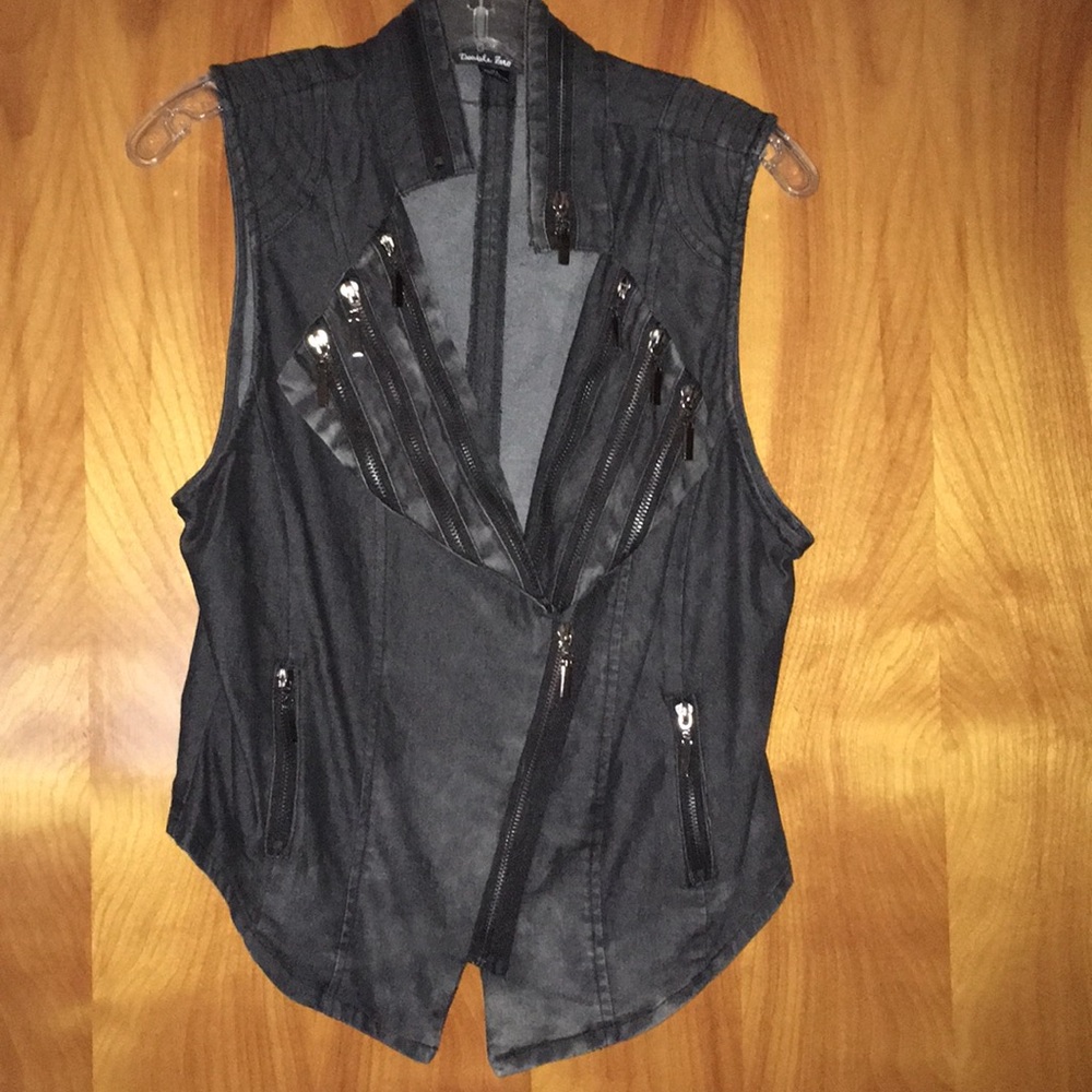 NWT Double Zero Retro Zipper Accent Vest XL